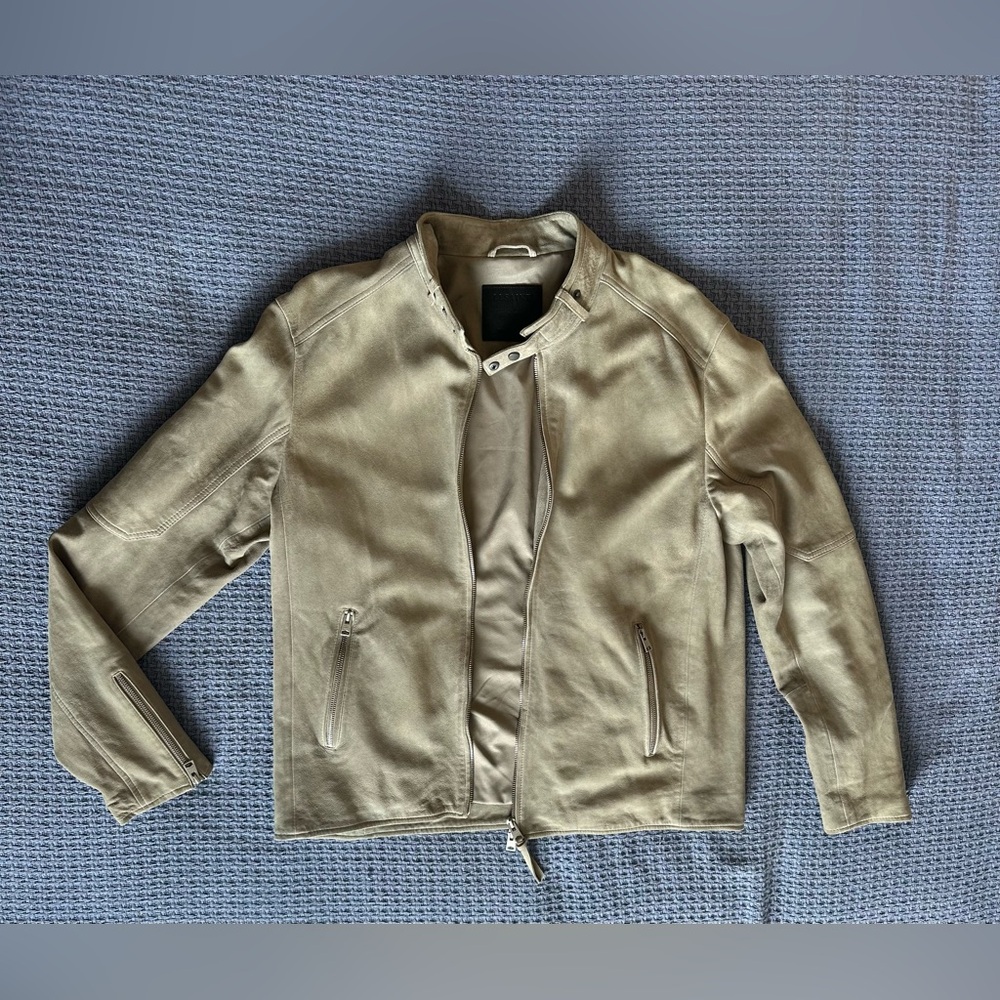 All Saints Suede Leather Jacket